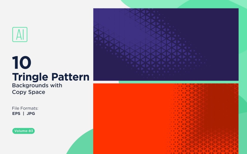 Fondo con patrón de triángulos dinámicos para proyectos creativos 83