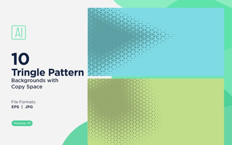 Motif de triangles dynamiques pour projets créatifs 75