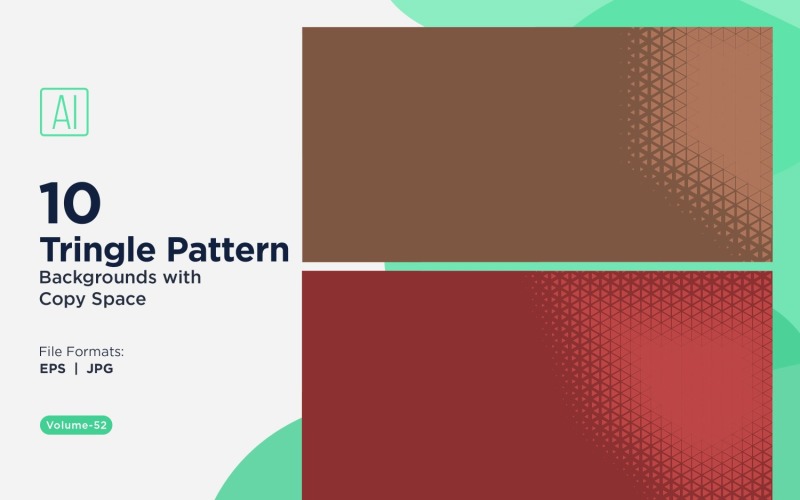 适用于创意项目的动态三角形图案背景 52
