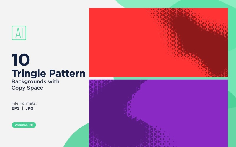 创意项目的动态三角形图案背景 191