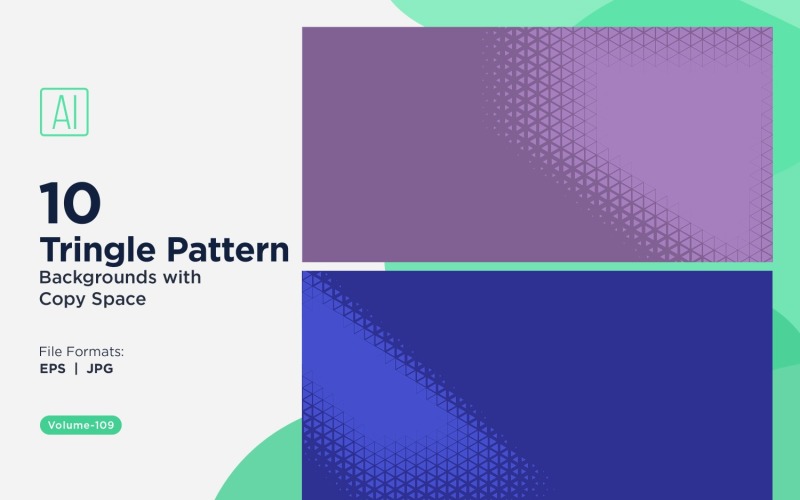 Dynamiczne tło z trójkątami do projektów kreatywnych 109