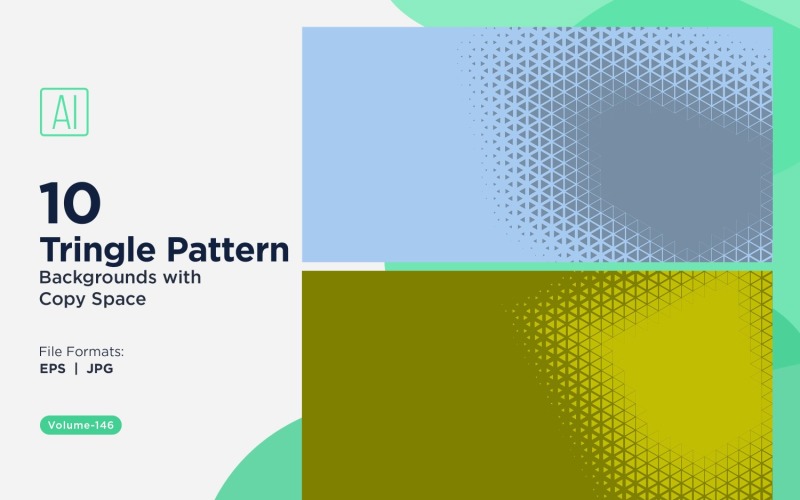Dynamische driehoekenpatroonachtergrond voor creatieve projecten 146