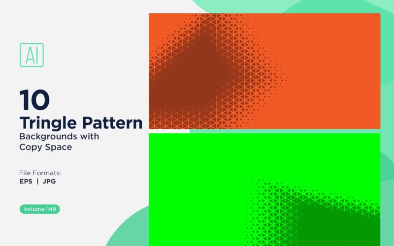 Dynamischer Dreiecksmuster-Hintergrund für kreative Projekte 149