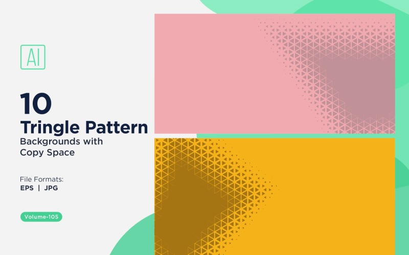 Fondo con patrón de triángulos dinámicos para proyectos creativos 105