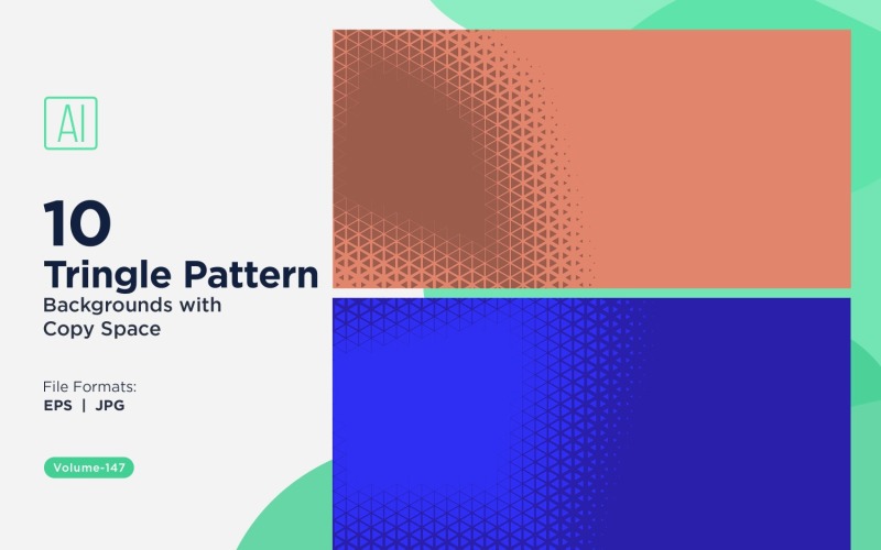 Fondo con patrón de triángulos dinámicos para proyectos creativos 147