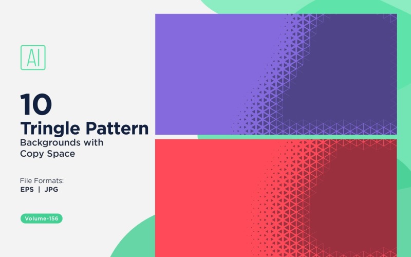 Fondo con patrón de triángulos dinámicos para proyectos creativos 156