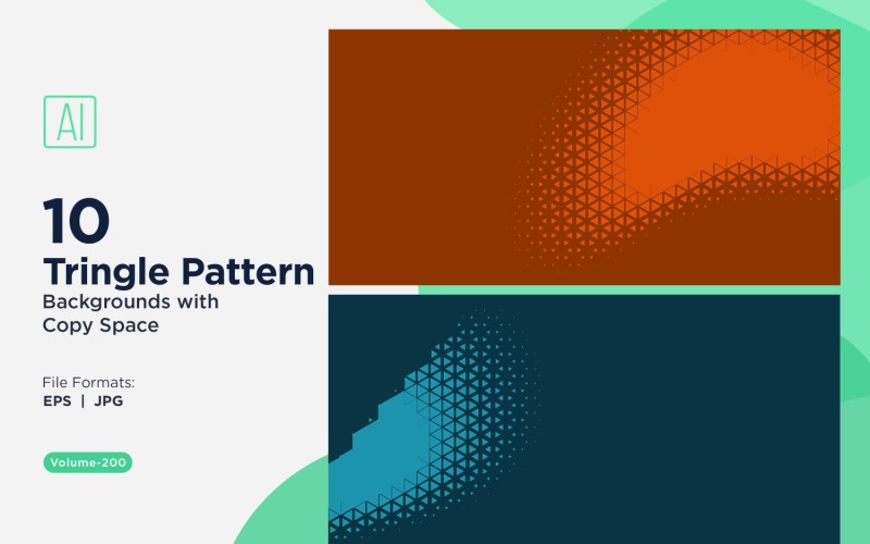 Motif de triangles dynamiques pour projets créatifs 200