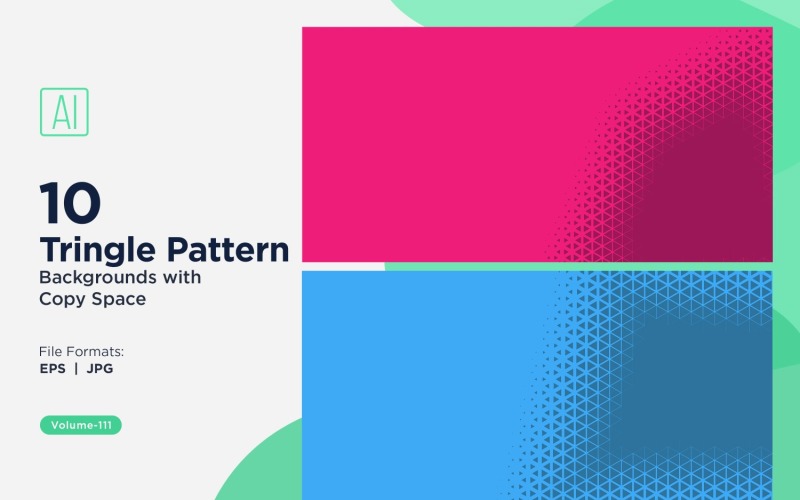 Padrão de triângulos dinâmicos para projetos criativos 111