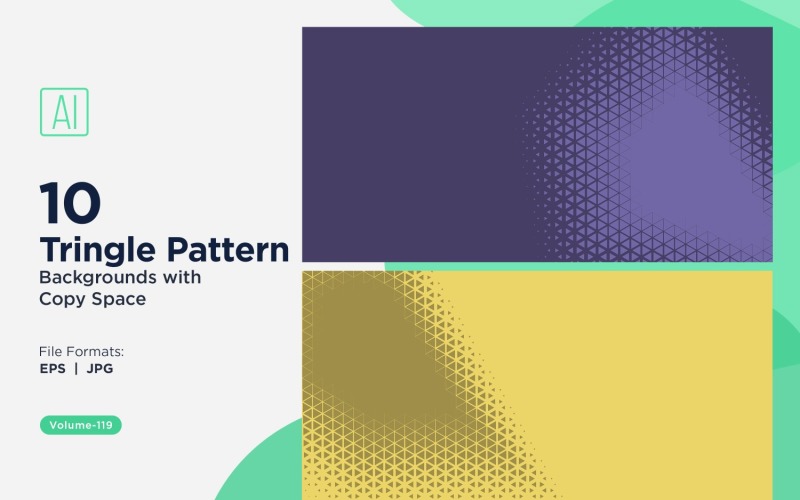 Padrão de triângulos dinâmicos para projetos criativos 119