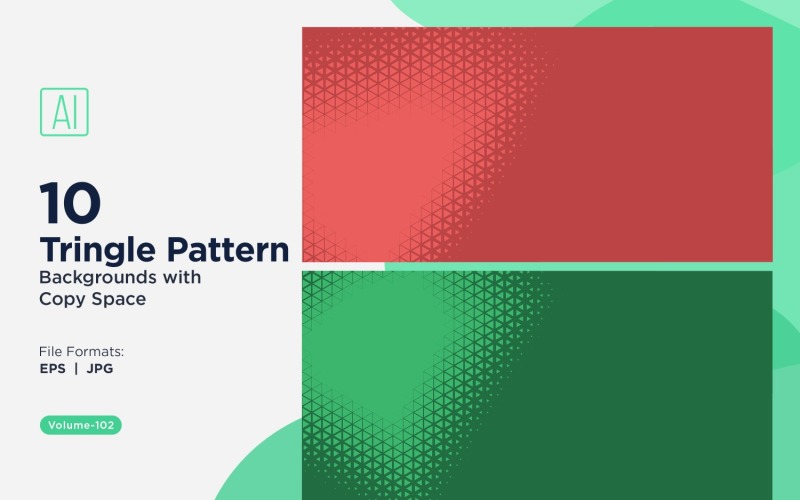 Yaratıcı Projeler için Dinamik Üçgen Desen Arka Planı 102
