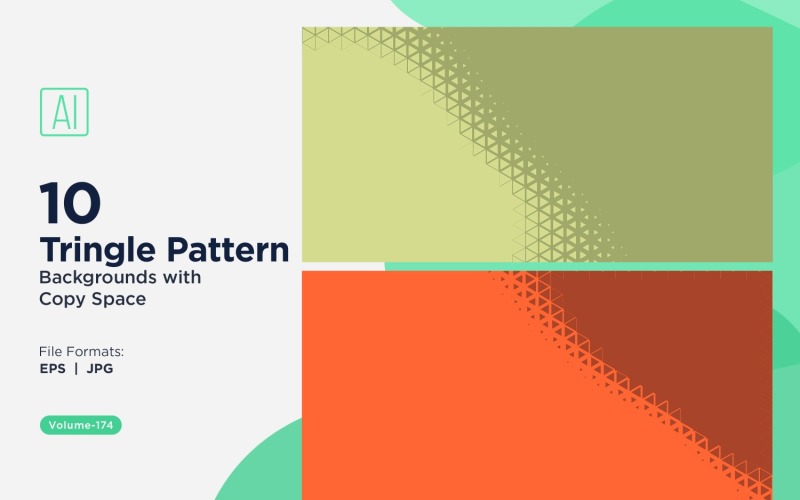 Bakgrund för dynamiska trianglar för kreativa projekt 174