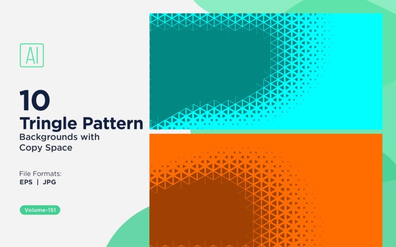 Dynamic Triangles Pattern Background for Creative Projects 151