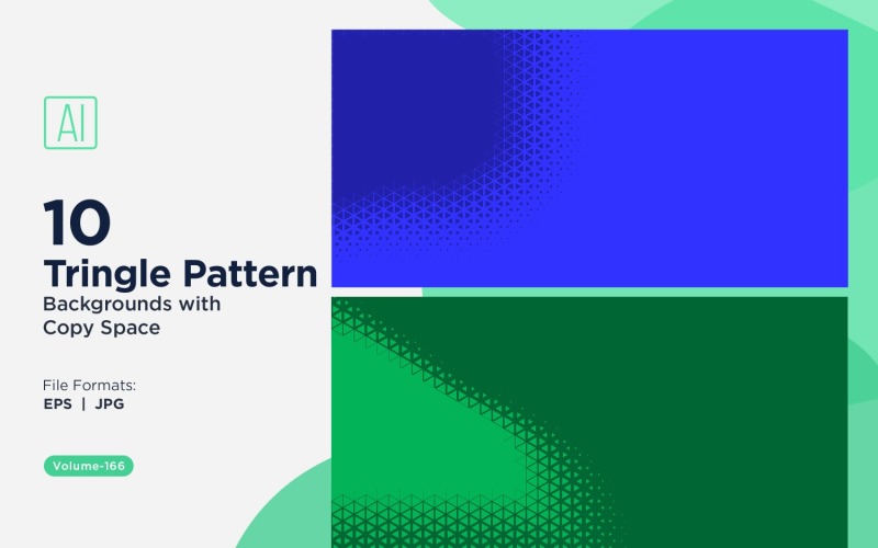Dynamiczne tło z trójkątami do projektów kreatywnych 166