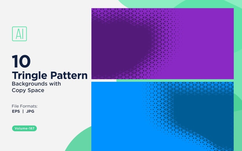 Motif de triangles dynamiques pour projets créatifs 187