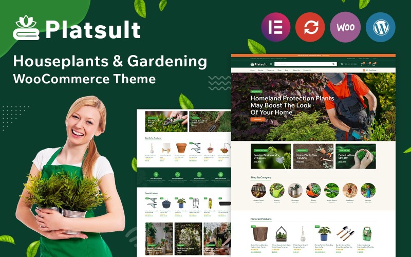 Platsult - Tema WooCommerce para paisajismo, jardinería y flores