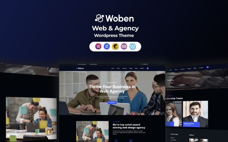 Woben - тема WordPress веб-агентства
