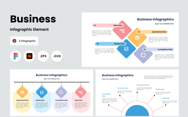 Modèle d'infographie d'entreprise V15