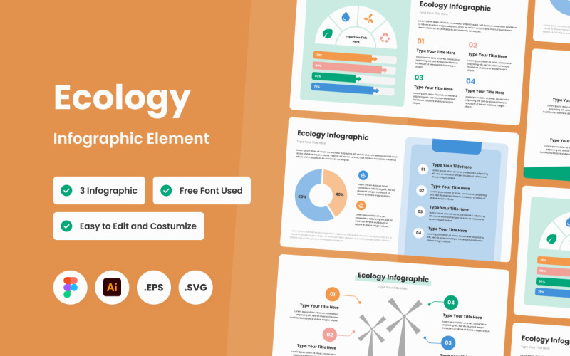 Modèle d'infographie sur l'écologie V4