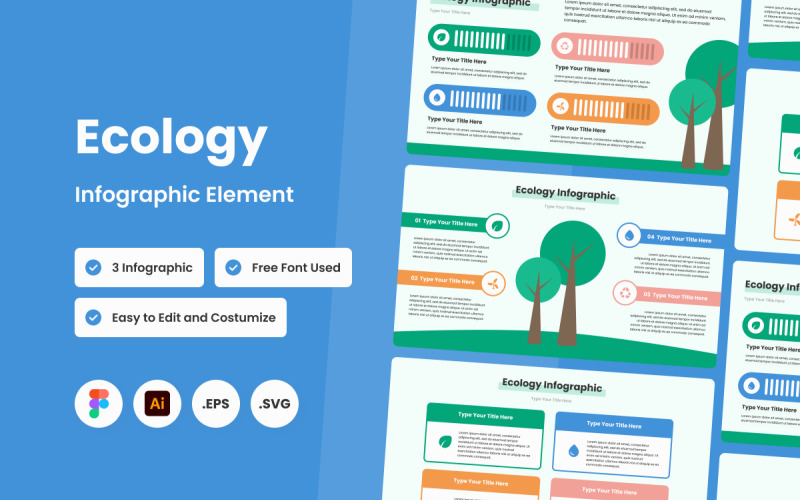 Modello di infografica ecologica V2