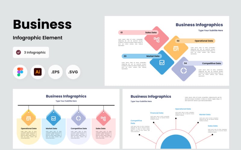 Modelo de Infográfico de Negócios V15