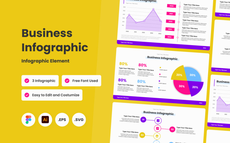Modelo de Infográfico de Negócios V20
