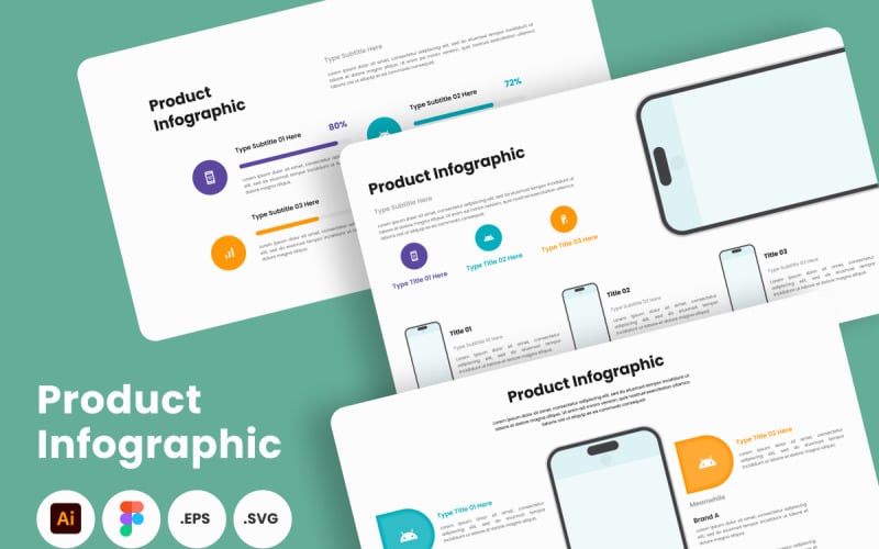 Product Infographic Template V3 #443356 - TemplateMonster