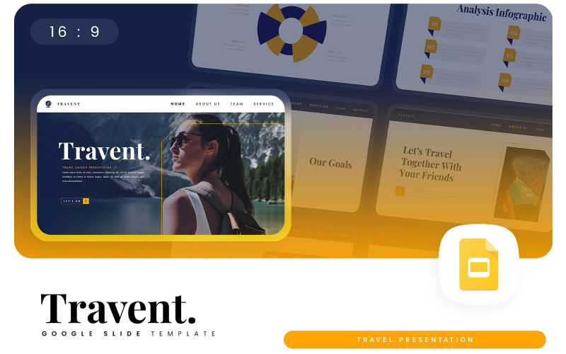 Travent – šablona Prezentací Google pro cestování