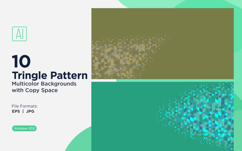 Fundo de padrão triangular vibrante em várias cores e tamanhos 122