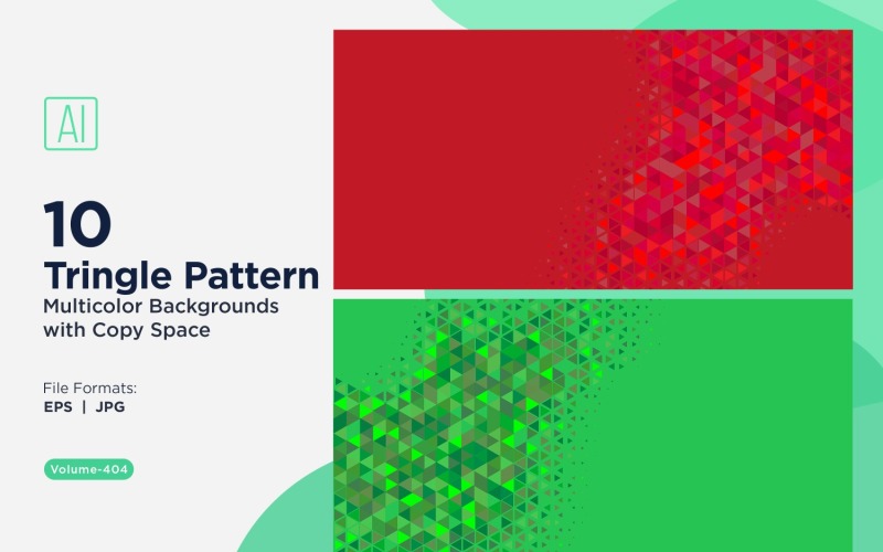 Fundo de padrão triangular vibrante em várias cores e tamanhos 194