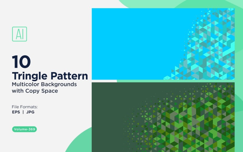 Levande triangulärt mönsterbakgrund i flera färger och storlekar 159