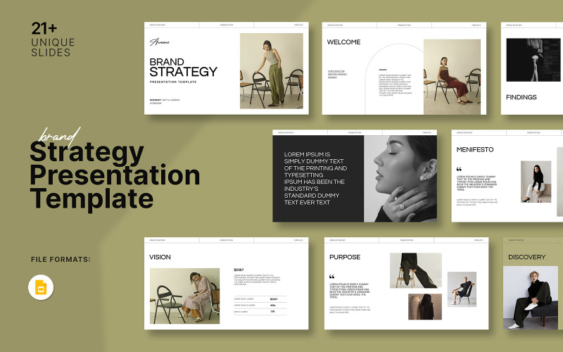 Šablona pro strategii značky Google Slide