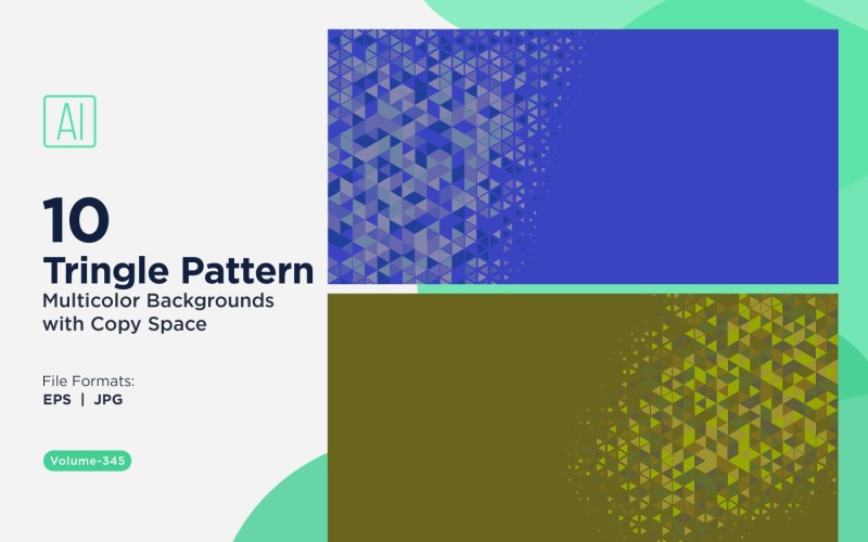 Sfondo con motivo triangolare vibrante in più colori e dimensioni 135