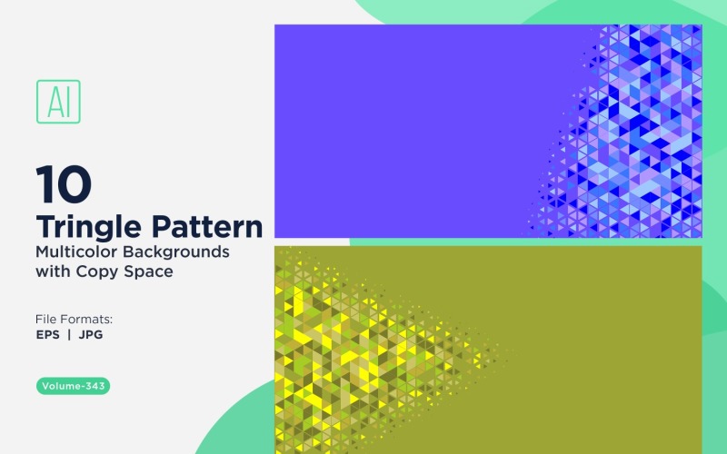 Żywe trójkątne tło wzoru w wielu kolorach i rozmiarach 133