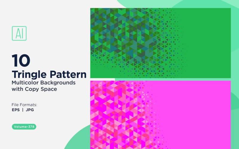 Levande triangulärt mönsterbakgrund i flera färger och storlekar 168