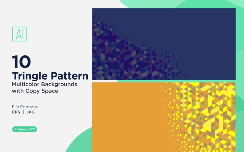 Sfondo con motivo triangolare vibrante in più colori e dimensioni 167