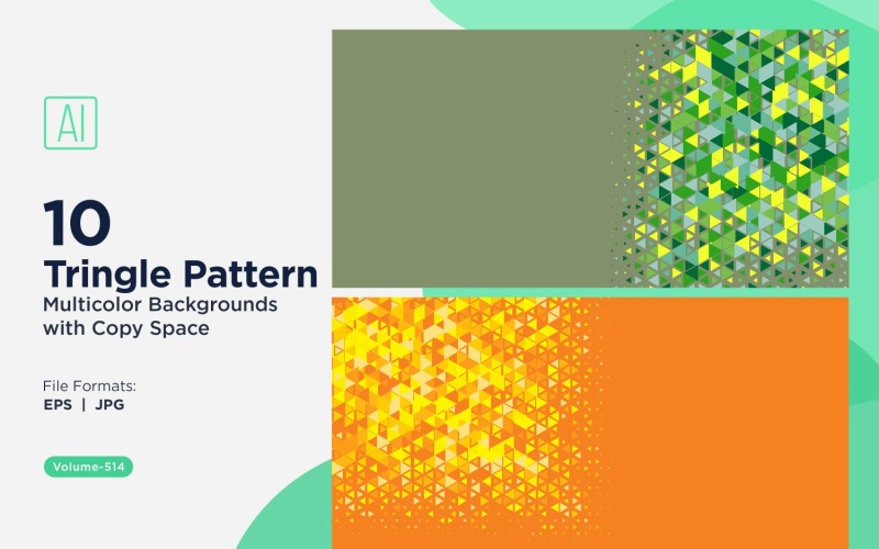 Färgglada trianglar i olika storlekar mångsidigt mönsterbakgrund 94