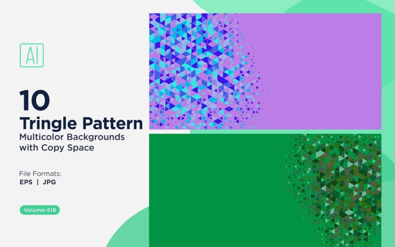 Färgglada trianglar i olika storlekar mångsidigt mönsterbakgrund 98