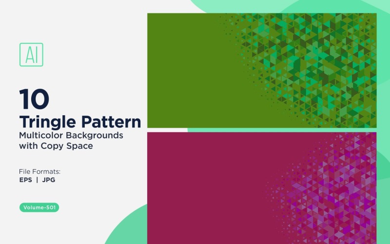 Különböző méretű színes háromszögek Sokoldalú mintás háttér 81
