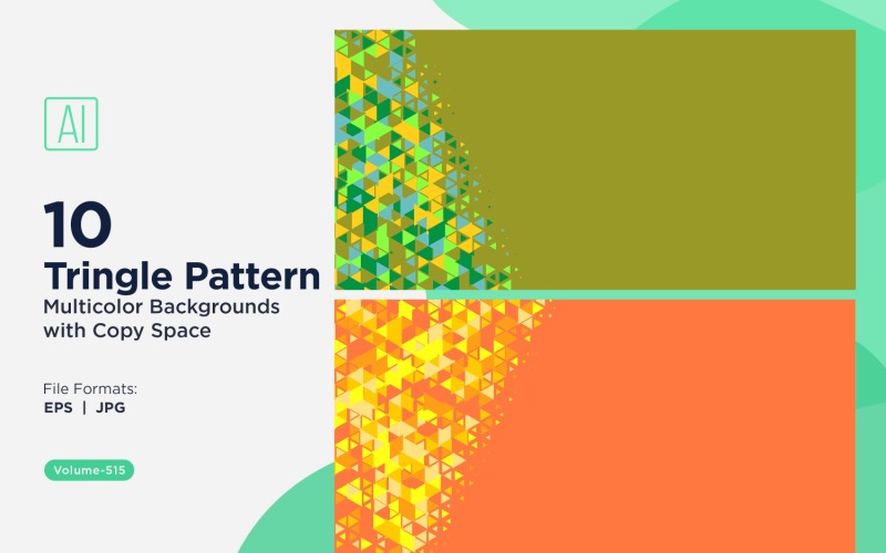 Triangoli colorati di varie dimensioni Versatile modello di sfondo 95