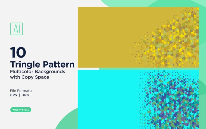 Különböző méretű színes háromszögek Sokoldalú mintás háttér 117