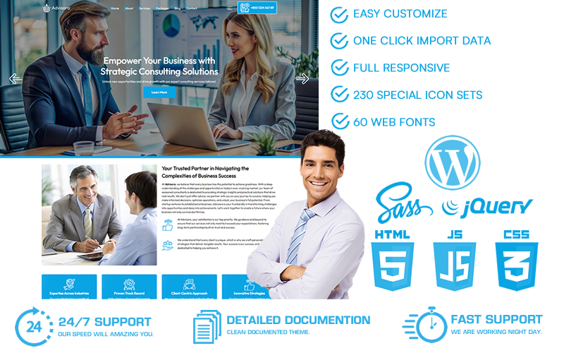 Advisora - Thème WordPress de conseil