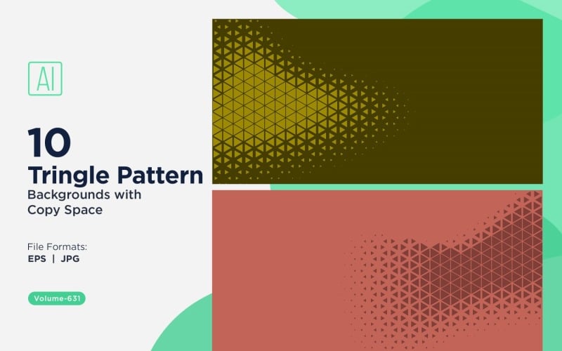Dynamic Triangles Pattern Background for Creative Projects 631