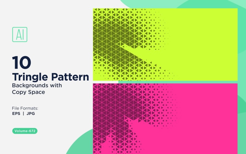 Dynamic Triangles Pattern Background for Creative Projects 672