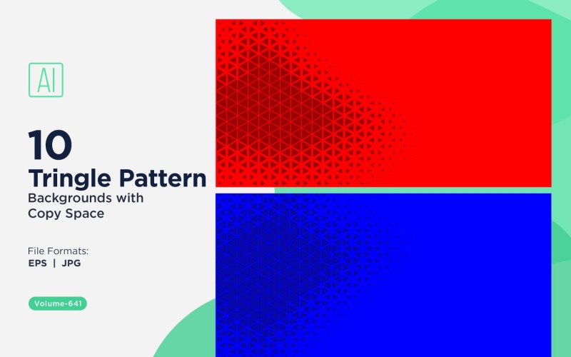 Dynamische driehoekenpatroonachtergrond voor creatieve projecten 641