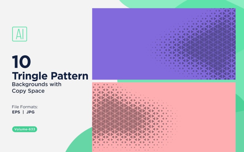 Fondo con patrón de triángulos dinámicos para proyectos creativos 633