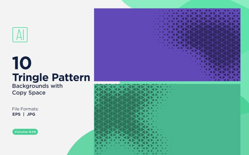 Fondo con patrón de triángulos dinámicos para proyectos creativos 649