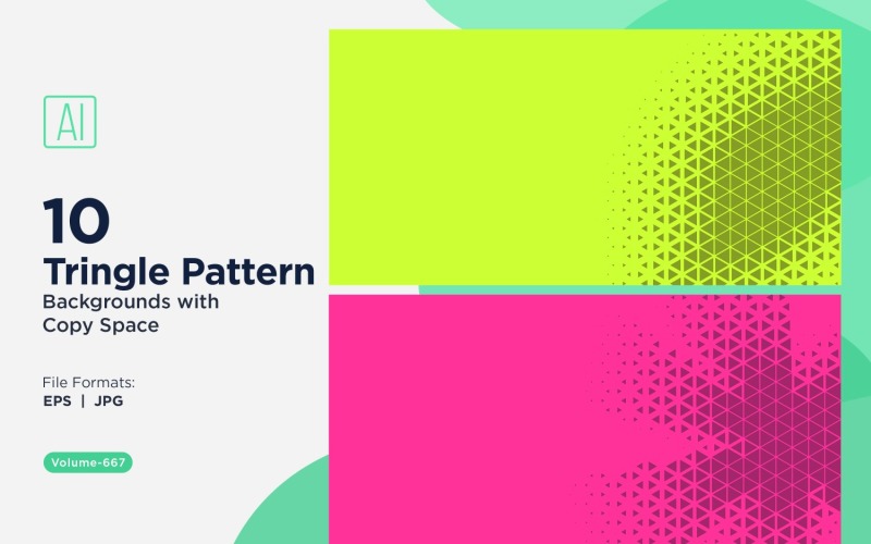 Motif de triangles dynamiques pour projets créatifs 667