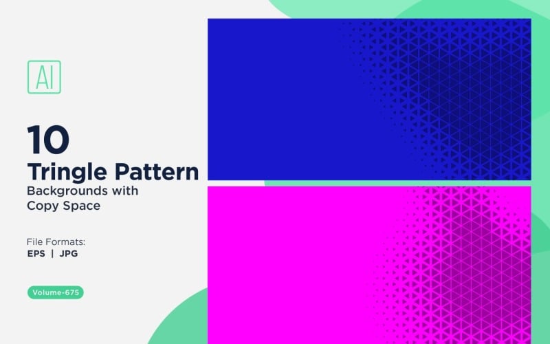 Motif de triangles dynamiques pour projets créatifs 675