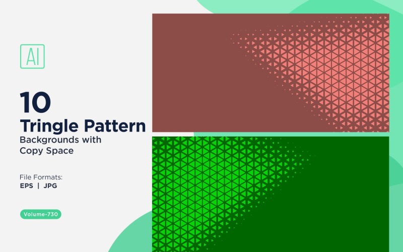 创意项目的动态三角形图案背景 730