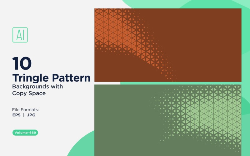 Dynamic Triangles Pattern Background for Creative Projects 669